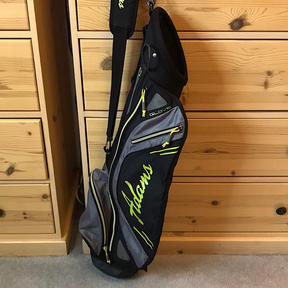 Adams Golf CA 1402 Sunday Bag (Black/Grey, 6.5" 2-way top) Golf - Picture 2 of 12